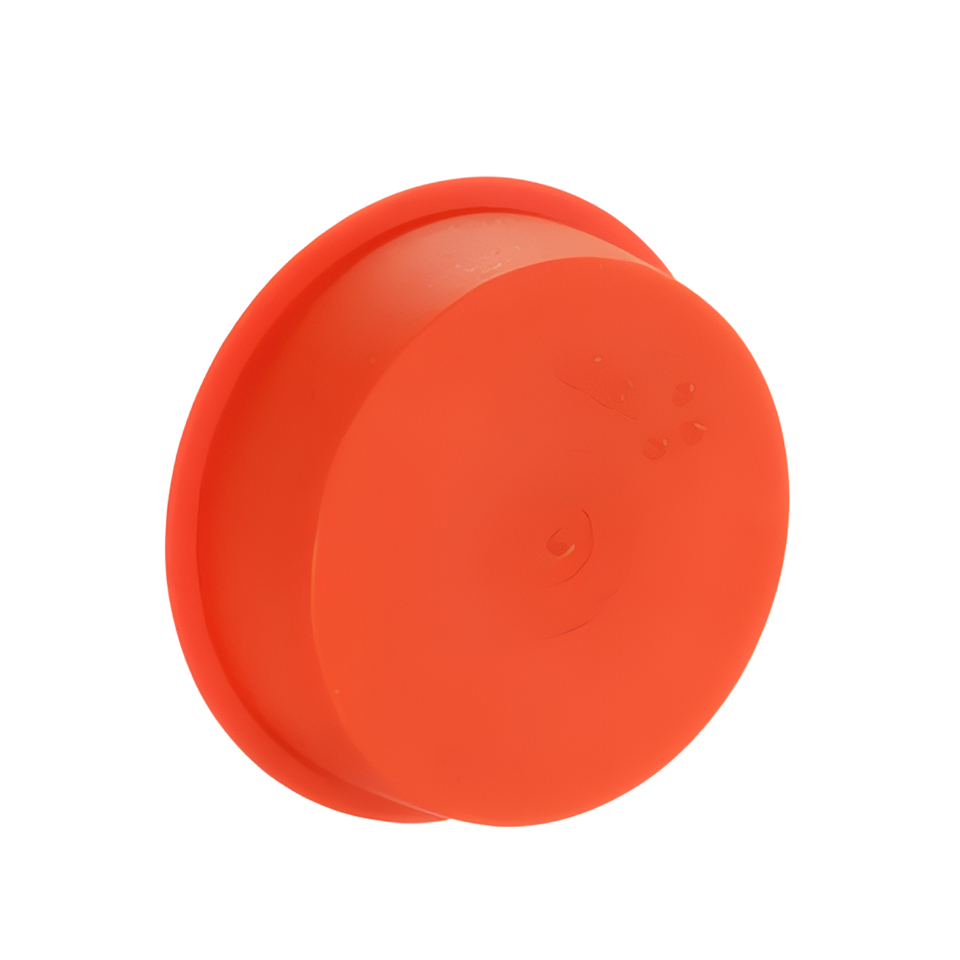 PE speciedeksel 75mm, rood