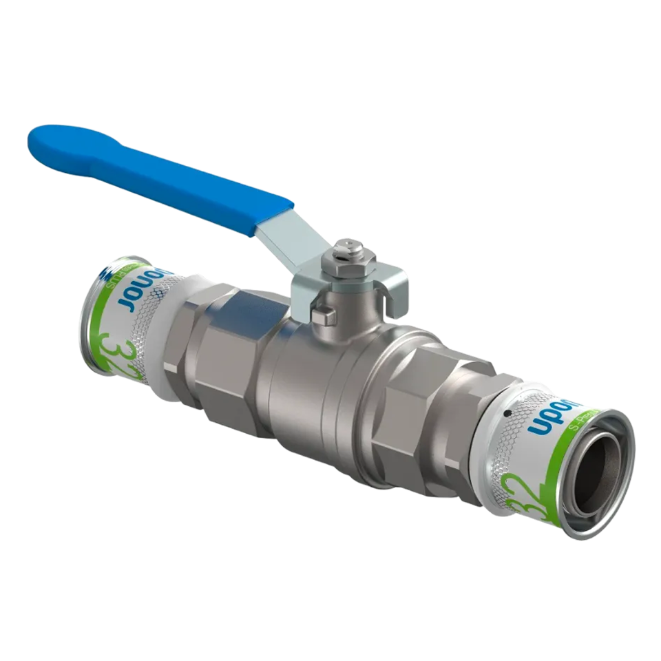 Uponor S-Press kogelkraan met hendel 32mm