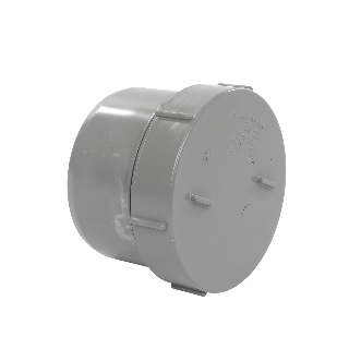 PVC L-Eindstuk + Schroefdeksel Gr 40