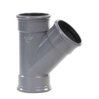 PVC T-stuk 45° 110 SN8 3 M
