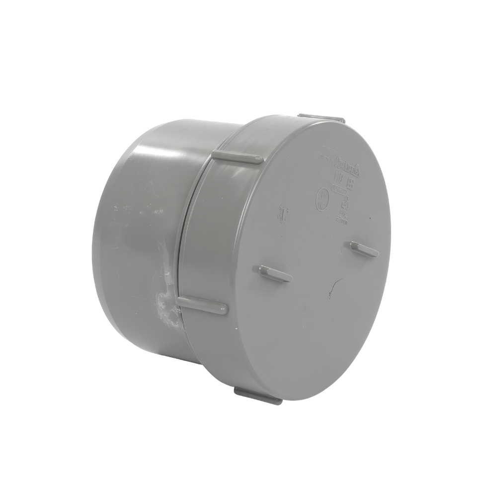 PVC L-Eindstuk + Schroefdeksel GR 50