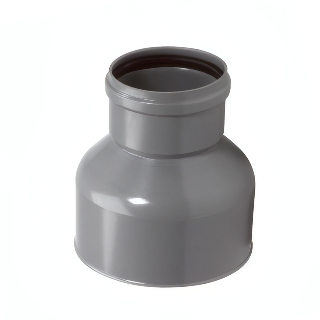 PVC Overgangsstuk, GY - pvc, incl. tokrolring, 125 x 157mm