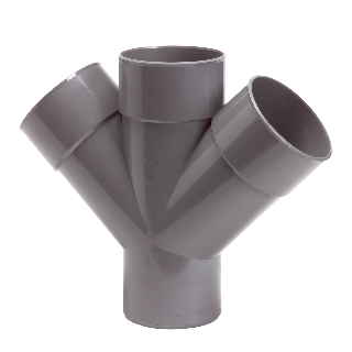 Pipelife lijm dubbel t-stuk 45gr 75x75mm m/s