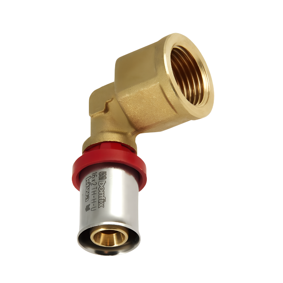BONFIX Alu-pers kniekoppeling 3/4" bi.dr. x 25 mm