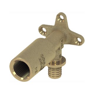 TECEflex muurplaat, lang silicium brons,  16 x Rp 1/2"