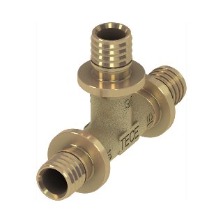 TECEflex T-stuk silicium brons, 32 x 32 x 32