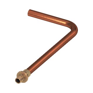 TECEflex wastafelaansluitbocht, 14 x 12 mm koper