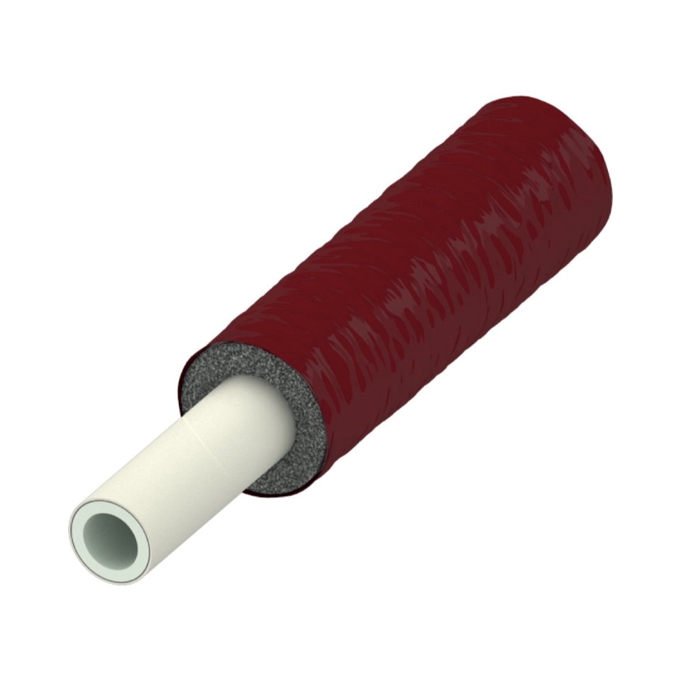 TECEflex Alupex buis PE-Xc/Al/PE-RT, rood geïsoleerd, 20 RS