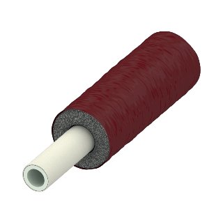 TECEflex Alupex buis PE-Xc/Al/PE-RT, geïsoleerd rood, 32 RS