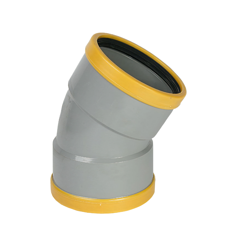 Wavin PVC Bocht 30° GR/GD 125 SN8 M/M