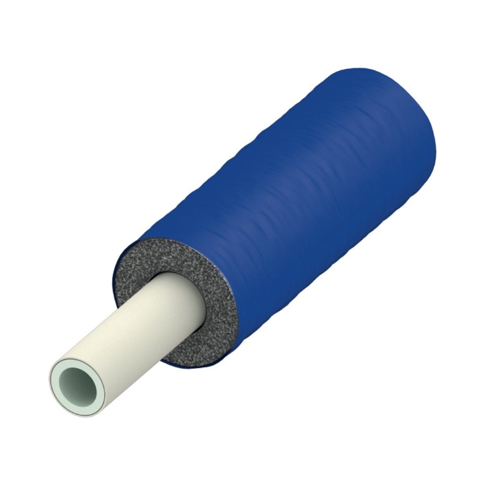 TECEflex Alupex buis PE-Xc/Al/PE-RT, 9 mm isolatie, blauw, 2