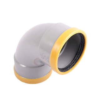 Wavin PVC Bocht 88° GR/GD 125 SN8 M/M