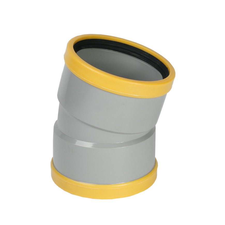 Wavin PVC Bocht 15° GR/GD 160 SN8 M/M