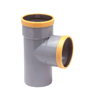 Wavin PVC T-stuk 88° GR/GD 160 SN8 M/M/S