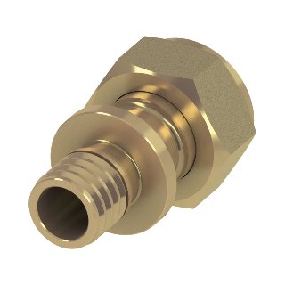 TECEflex draadfitting, vlakke dichting messing,  16 x 3/8"