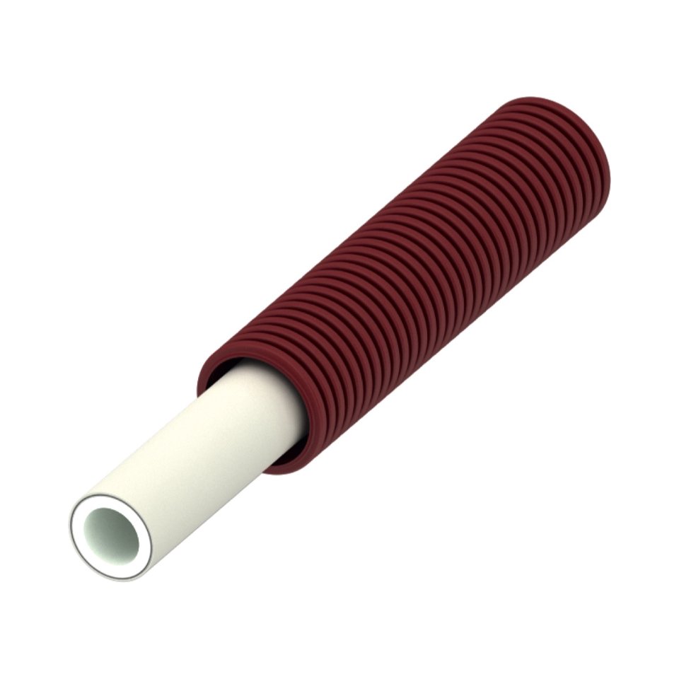 TECEflex Alupex buis PE-Xc/Al/PE-RT in mantelbuis, rood, 16
