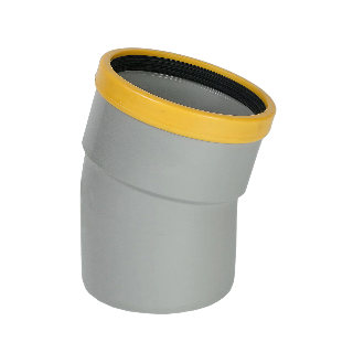 Wavin PVC Bocht 15° GR/GD 315 SN8 0,5D M/S
