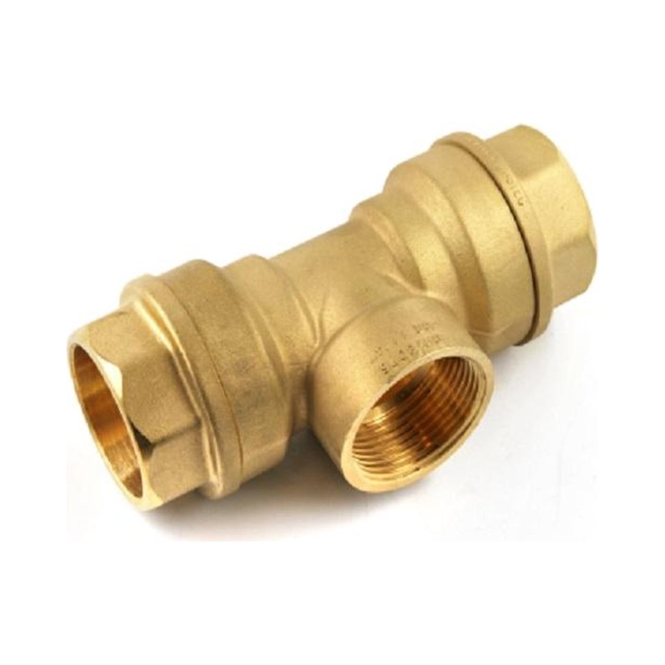 Isiflo messing t-kop  25 x g3/4 x 25 water type 132
