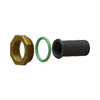 Isiflo messing gas-ombouwset  messing 32 mm