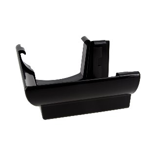 NICOLL Techtan Ovation LG28 PVC-Ti buitenhoekstuk 90° zwart