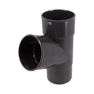 NICOLL Techtan PVC-Ti T-stuk 67,5° d80 m/s verjongd antracie
