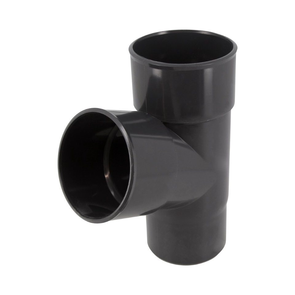 NICOLL Techtan PVC-Ti T-stuk 67,5° d80 m/s verjongd antracie