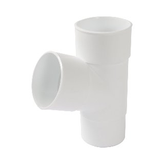NICOLL Techtan PVC-Ti T-stuk 67,5° d80 m/s verjongd wit