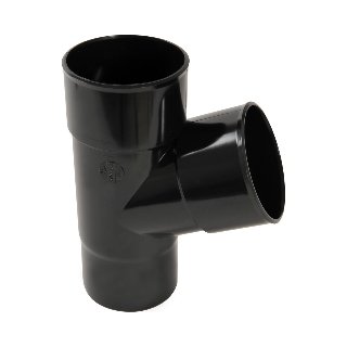 NICOLL Techtan PVC-Ti T-stuk 67,5° d80 m/s verjongd zwart