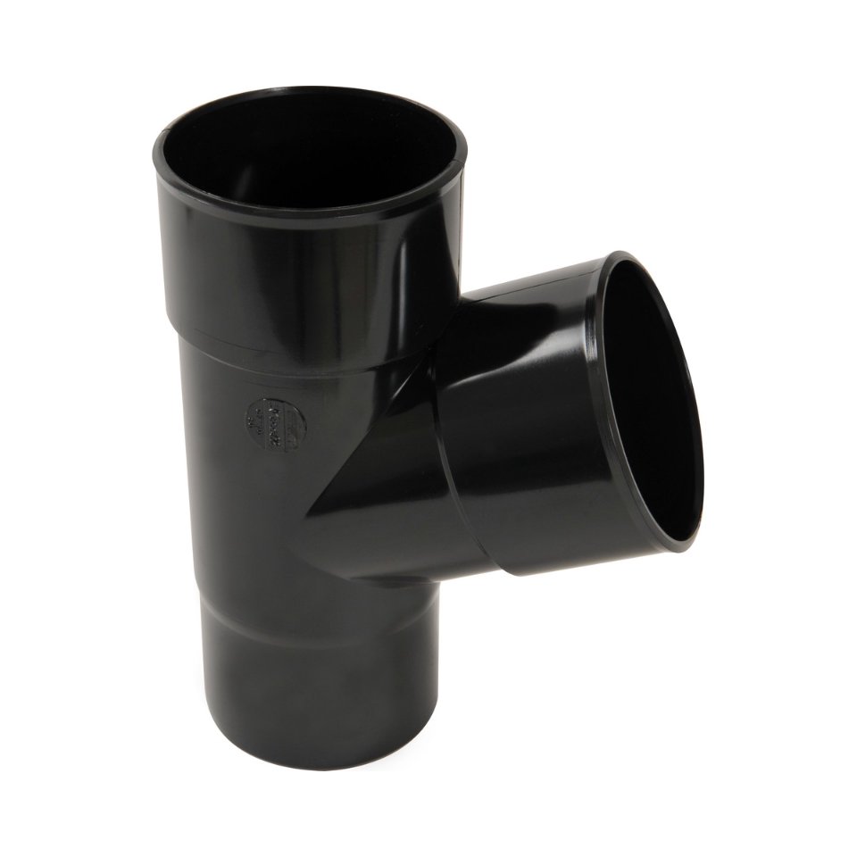NICOLL Techtan PVC-Ti T-stuk 67,5° d80 m/s verjongd zwart