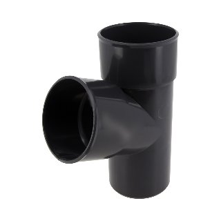 NICOLL Techtan PVC-Ti T-stuk 67,5° d80 m/s antraciet