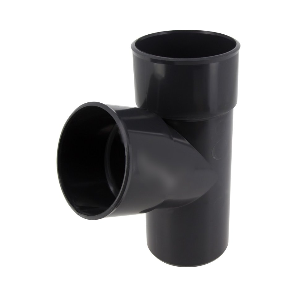 NICOLL Techtan PVC-Ti T-stuk 67,5° d80 m/s antraciet