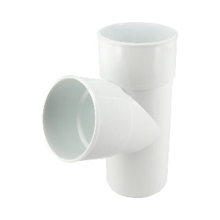 NICOLL Techtan PVC-Ti T-stuk 67,5° d80 m/s wit