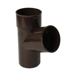 NICOLL Techtan PVC-Ti T-stuk 67,5° d80 m/s bruin