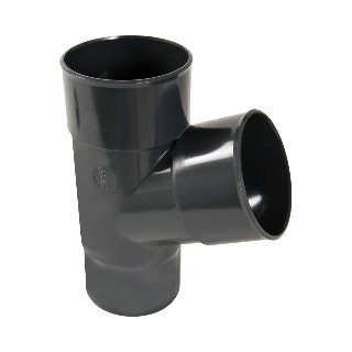 NICOLL Techtan PVC-Ti T-stuk 67,5° d100 m/s verjongd antraci
