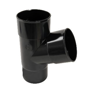 NICOLL Techtan PVC-Ti T-stuk 67,5° d100 m/s verjongd zwart