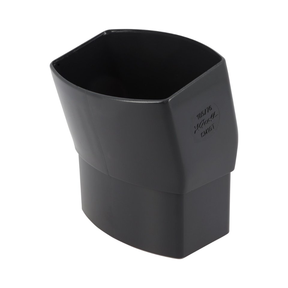 NICOLL Techtan Ovation LG38 PVC-Ti bocht 15° 105x76 m/s antr