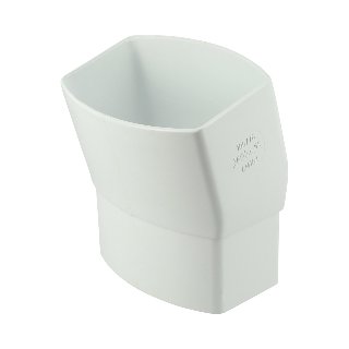 NICOLL Techtan Ovation LG38 PVC-Ti bocht 15° 105x76 m/s wit