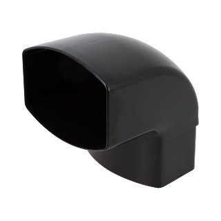NICOLL Techtan Ovation LG38 PVC-Ti bocht 87,5° 105x76 m/s zw