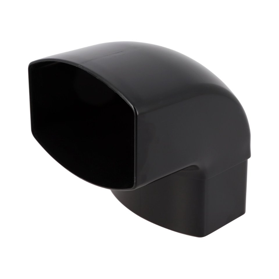 NICOLL Techtan Ovation LG38 PVC-Ti bocht 87,5° 105x76 m/s zw
