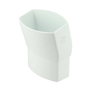 NICOLL Techtan Ovation LG28 PVC-Ti bocht 15° 90x56 m/s wit