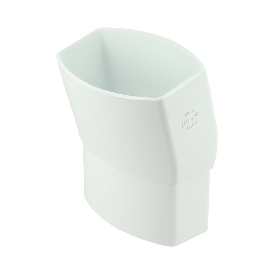 NICOLL Techtan Ovation LG28 PVC-Ti bocht 15° 90x56 m/s wit