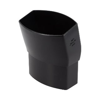 NICOLL Techtan Ovation LG28 PVC-Ti bocht 15° 90x56 m/s zwart