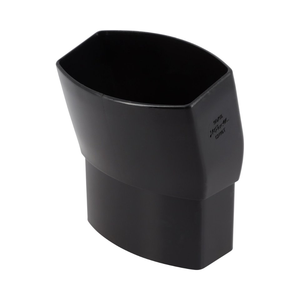 NICOLL Techtan Ovation LG28 PVC-Ti bocht 15° 90x56 m/s zwart