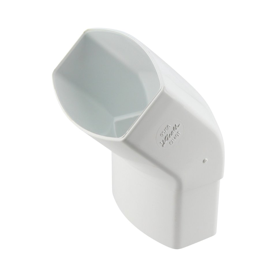 NICOLL Techtan Ovation LG28 PVC-Ti bocht 45° 90x56 m/s wit