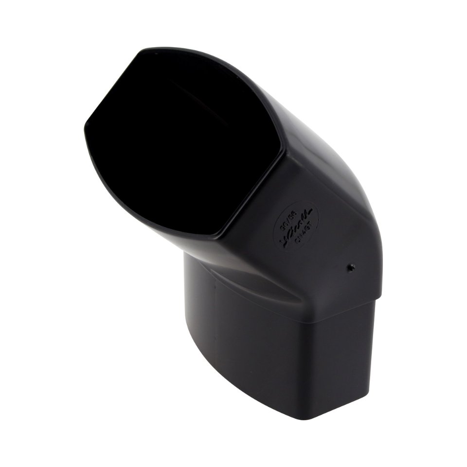 NICOLL Techtan Ovation LG28 PVC-Ti bocht 45° 90x56 m/s zwart