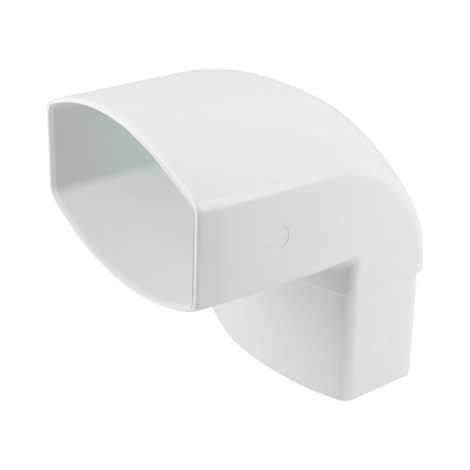 NICOLL Techtan Ovation LG28 PVC-Ti bocht 87,5° 90x56 m/s wit