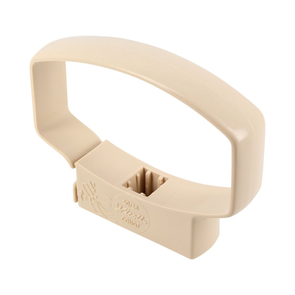 NICOLL Ovation LG28 PVC-Ti pijpbeugel 90x56 M6 beige