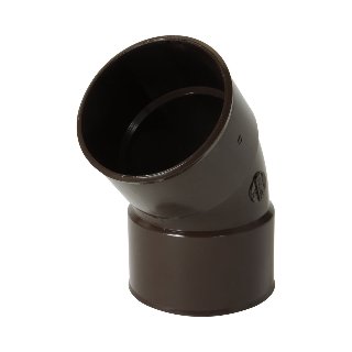 NICOLL Techtan PVC-Ti bocht 45° d80 m/m bruin