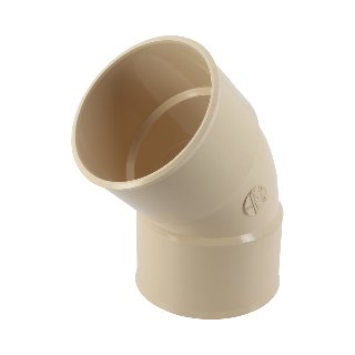 NICOLL Techtan PVC-Ti bocht 45° d80 m/m beige