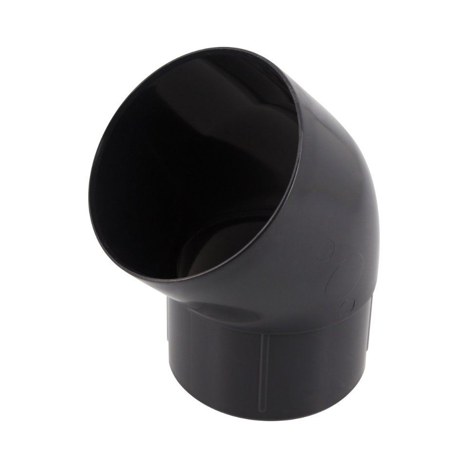 NICOLL Techtan PVC-Ti bocht 45° d80 m/s verjongd antraciet
